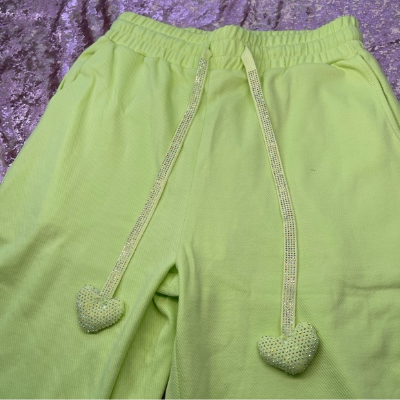 Y2K NEW Powerpuff Girl Style Bedazzled Drawstring Pants - Picture 2 of 3